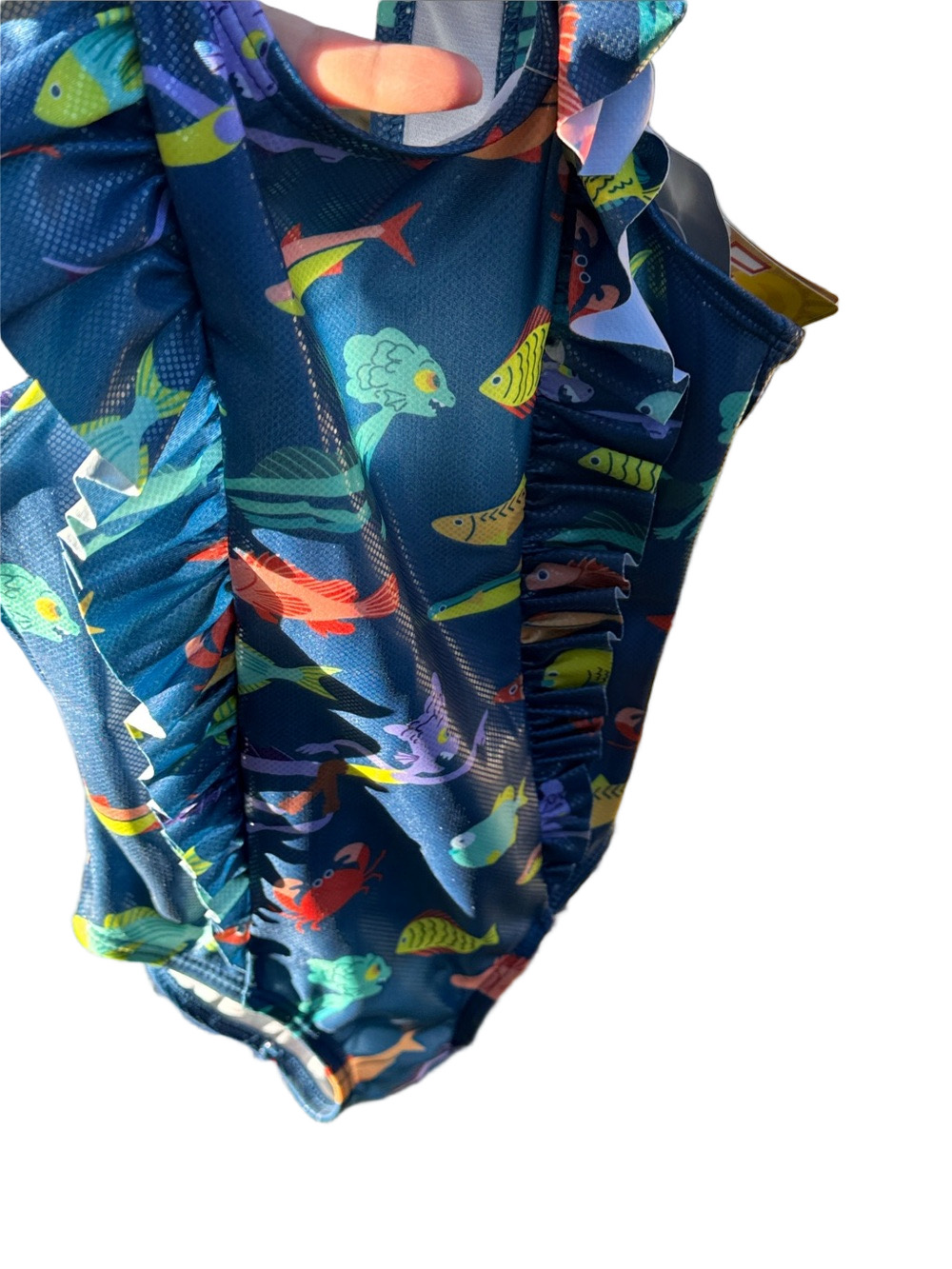Disney Pixar Luca and Alberto Ruffle Swimsuit UPF 50+ - Picture 10 of 12